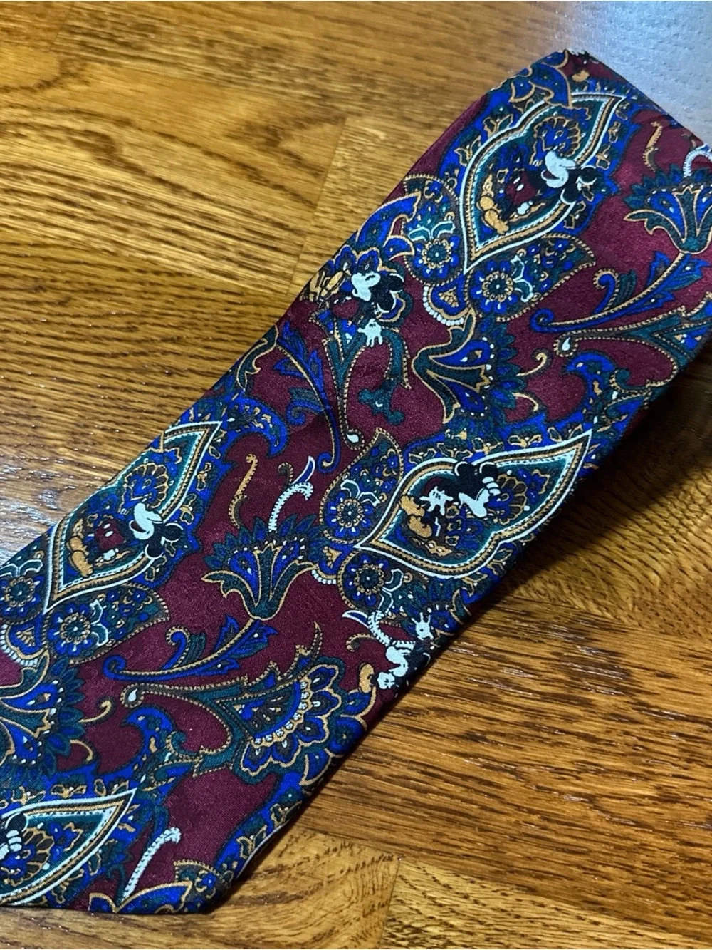The Disney Store Mickey Mouse Necktie Silk All Over Print Made In USA
